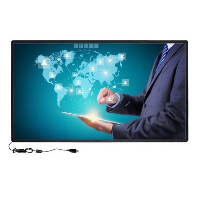 यूएसबी केबल एंटी टैम्पर के साथ 49 इंच मल्टी टच इन्फ्रारेड सेंसर टच स्क्रीन